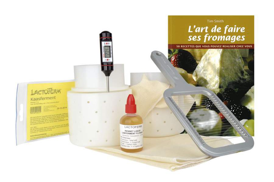 Kit à fromage débutant: la fabrication de fromage fait-maison