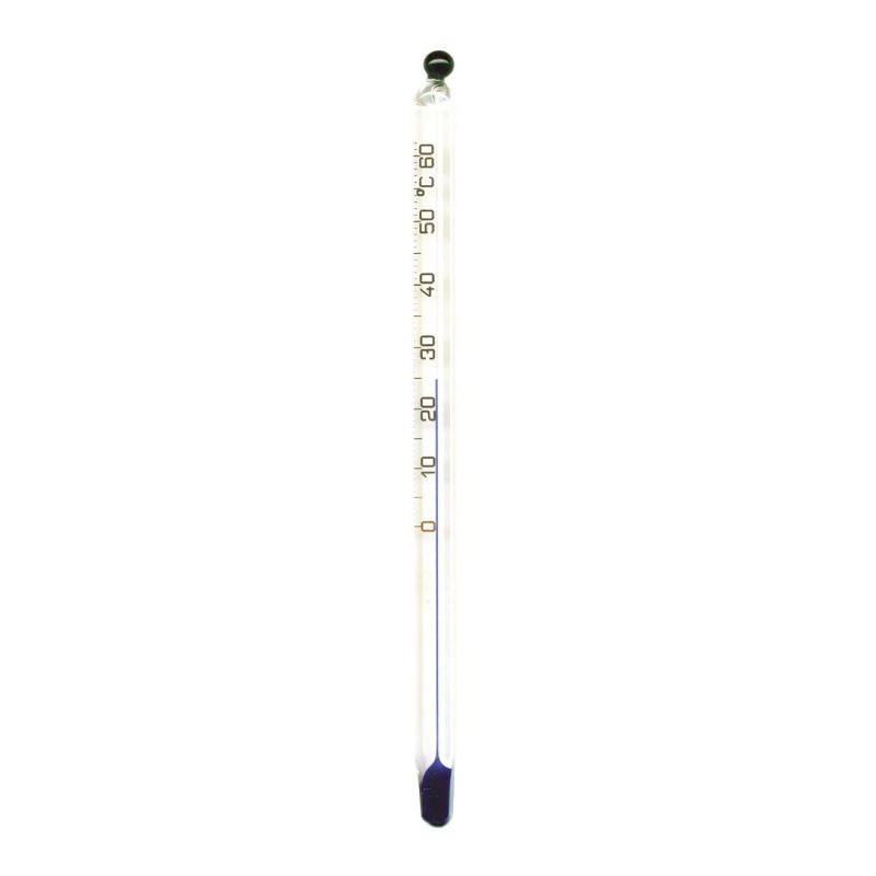 Thermomètre à alcool 17x5 cm plastique
